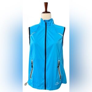 L.L. Bean Nylon Athletic Lightweight Blue Vest Size Medium